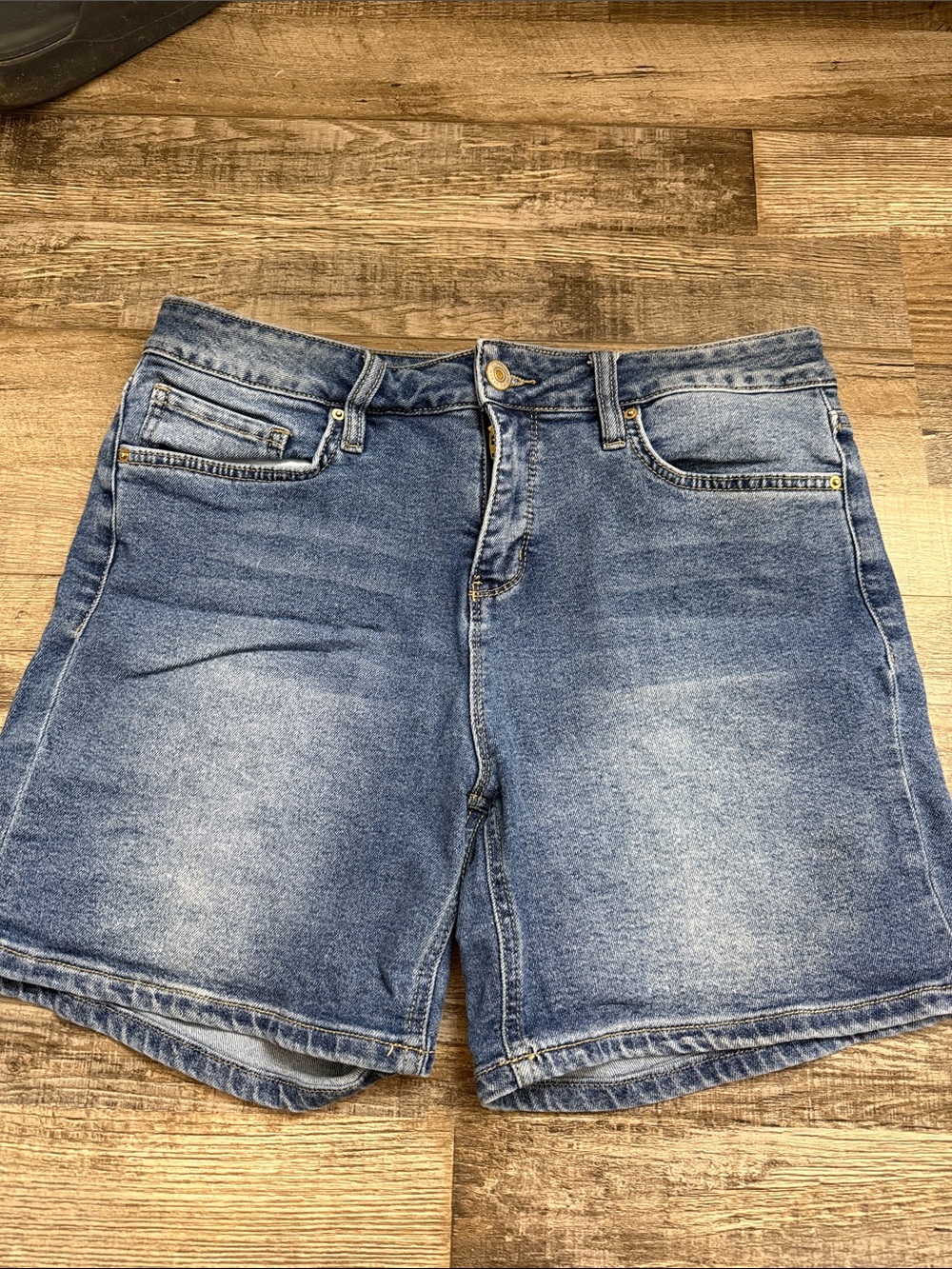 Royalty For Me Light Blue Denim Womens Jean Shorts